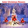 Solar Christmas Roses, Outdoor Patio Ambiance, Decoration , Festive Floor Lights