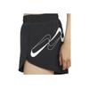 Nike Быстросохнущие дышащие шорты с логотипом на шнуровке, повседневные шорты для фитнеса, женские шорты черного цвета DD5972-045