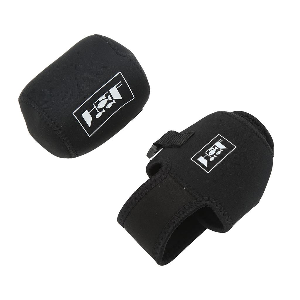 2PCS Fishing Reel Cover Neoprene Impact Resistant Elastic Fishing Reel Pouch for Outdoor