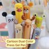 Black/Red Ink Animal Ear Pen 0.7mm Tip Gel Pen High Quality Signature Pen  Student