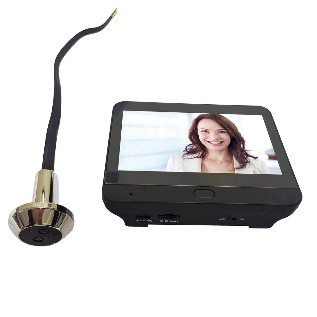 HD 3MP Outdoor House WiFi Peephole Door Eye Camera Security One-way Audio Night Vision Video Digital Peephole