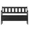 KADAX Wooden Garden Bench With Backrest 120cm With Box Terrace Balcony 