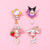 Японский Милый Металлический Значок Sanrio Kulomie Melody Yugui Dog Брошь из Сплава Аксессуар Булавка