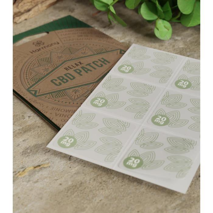 CBD Patch - Обезболивающие и облегчение мышц - 6 пластырей по 20 мг, 2 упаковки