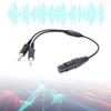 Aviation Headphone Cable Adapter GA Female To XLR Double Male Connectors Aviation Headphones Accessories ABS Plastic