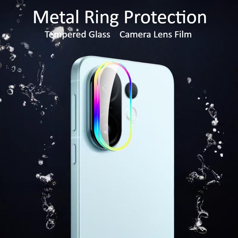 Для Vivo X200FE V60 S30 Pro Mini Прозрачное Матовое Матовое Защитное стекло с защитой от шпионажа Для Vivo x200fe v60 s30 s30pro mini Металлическое кольцо Пленка для объектива камеры