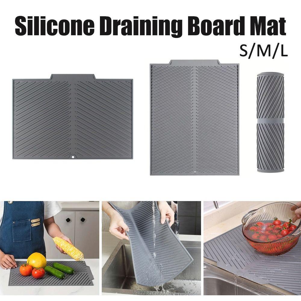 Силиконовый фильтр для воды, сушилка, коврик для столешницы, прочный коврик для сушки посуды, чашка