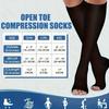 Unisex Double Zipper Sports Compression Socks for Outdoor Activities, Designed to Slim The Legs And Provide Calf Support.