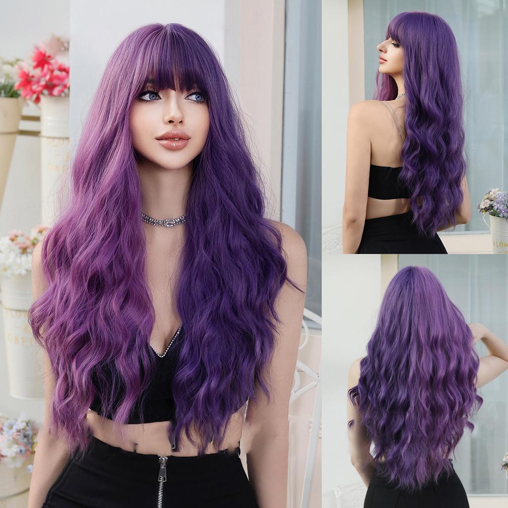 Женские парики, разнообразные дополнительные длинные вьющиеся волосы, челки, большие волны, полный головной убор, парики