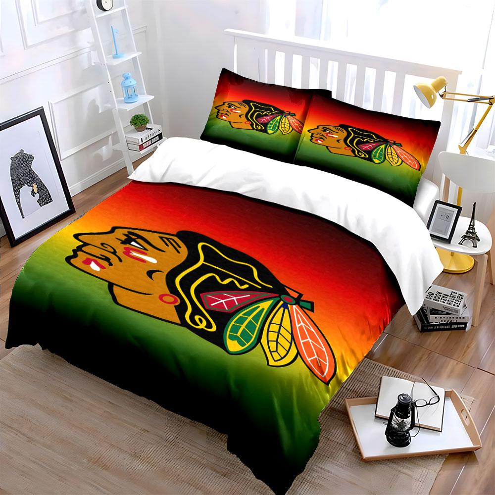 Native-Inspired Headdress Design Bedding Print Bedding Set Duvet Cover Pillowcases (1* Duvet Cover 2* Pillowcases Do Not Include Comforter)