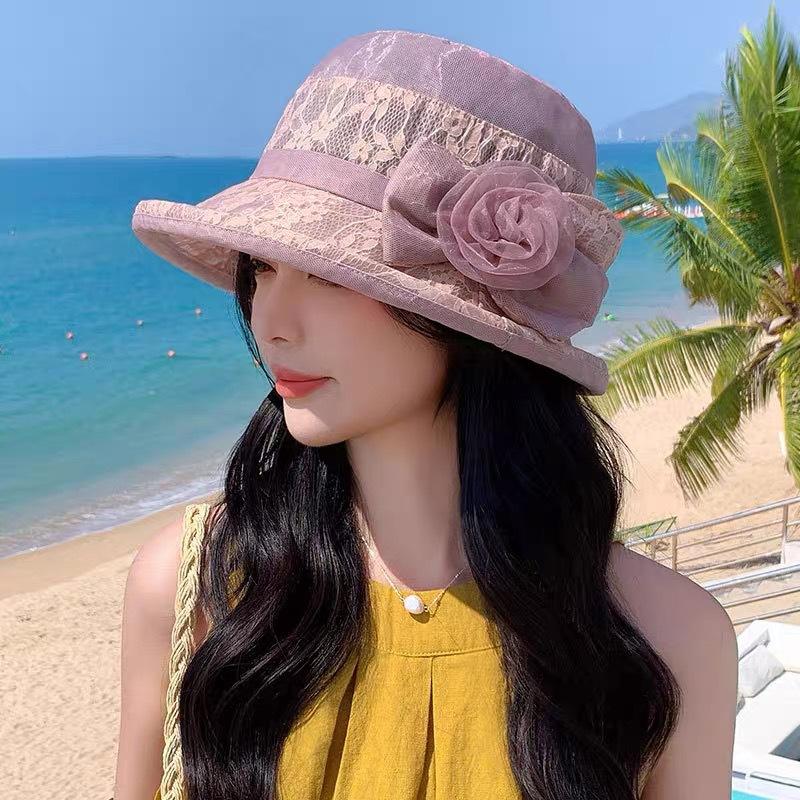 Шляпа Женская Солнцезащитная Тонкая Дышащая Теневая Шляпа-Ведро Весна Лето Пожилая Женщина Солнцезащитная Шляпа