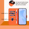 Wallet Case for Find X9 Ultra - Leather/PU, Orange, With Lanyard