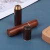 1Pc Toothpick Bucket Ebony Wood Toothpick Holder Bucket Mini Box Handmade Gift