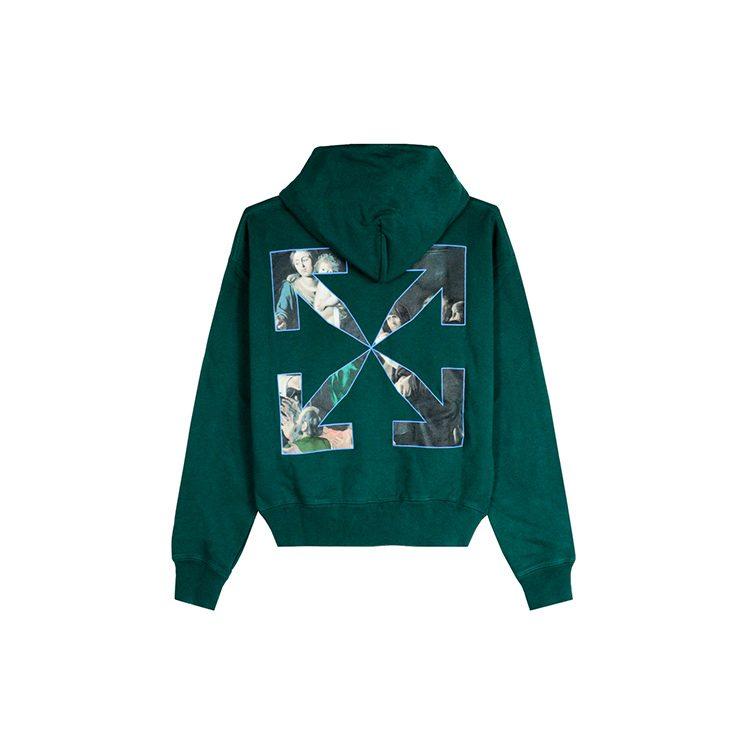 OFF WHITE Свободный крой Худи с принтом картины Караваджо OMBB037E20FLE0035710
