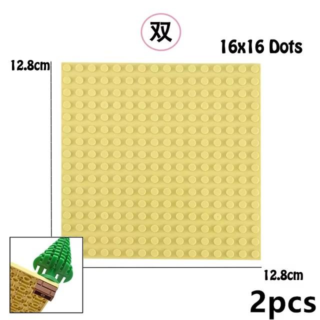 Двусторонняя опорная пластина в горошек 32x16 32x32, классические опорные плиты из маленьких кирпичей, строительные блоки, совместимые брендовые строительные детские игрушки