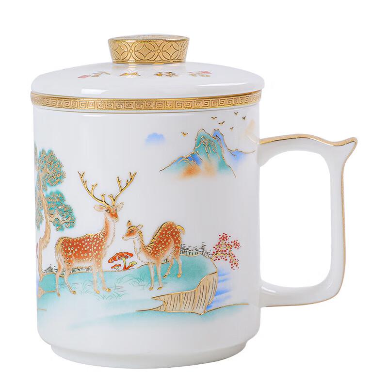 Chaxun Ceramic Office Tea Cup with Lid