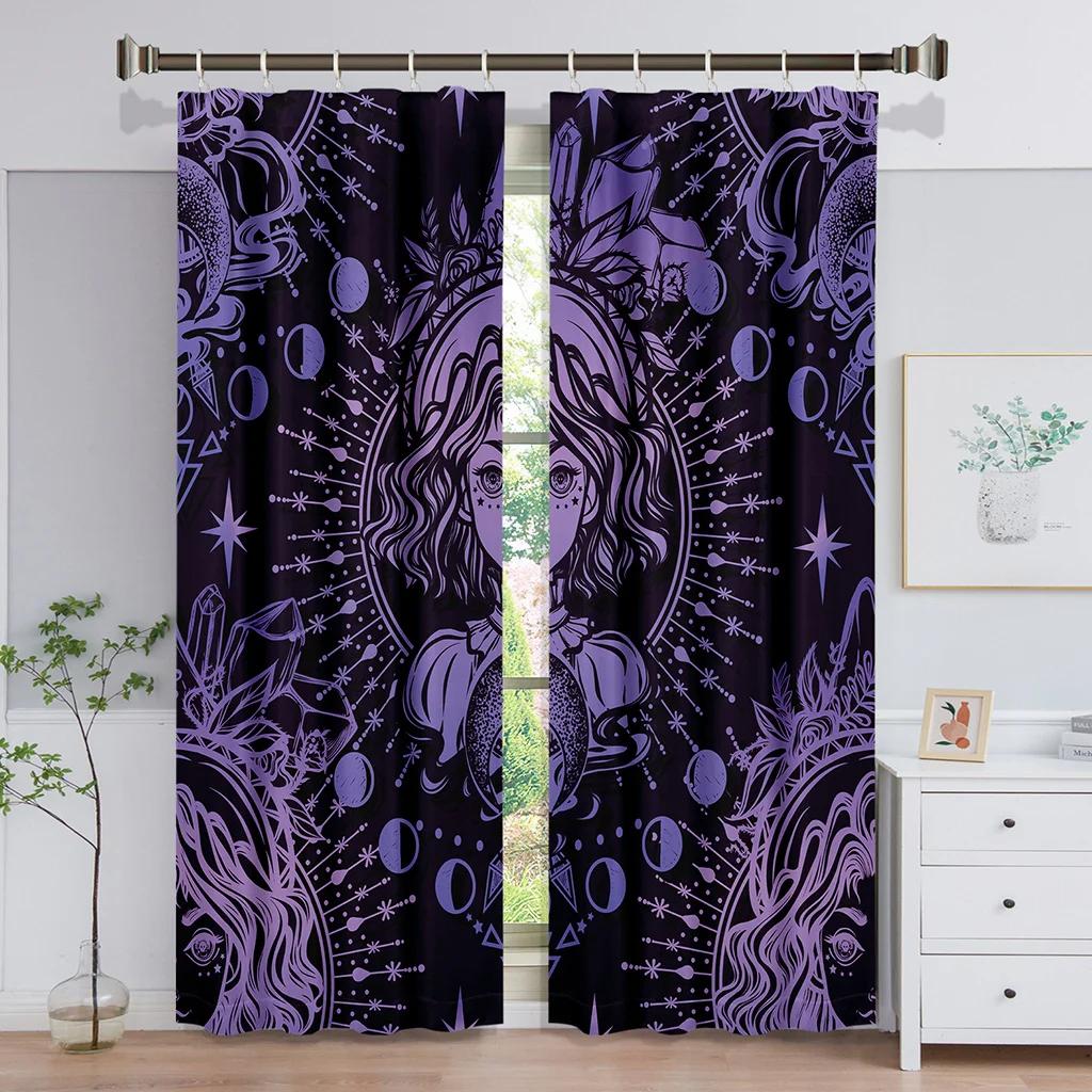 Tarot Mancha Духовные Роскошные Затемняющие Шторы для Спальни Гостиной Ванной Кухни Двери Высокое Затемнение Новая Мода