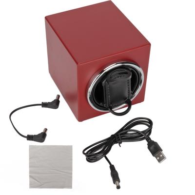 Автоматический заводчик часов, бесшумный, красная матовая краска, механическая машинка для подзавода часов, витрина 12,5x11x11 см