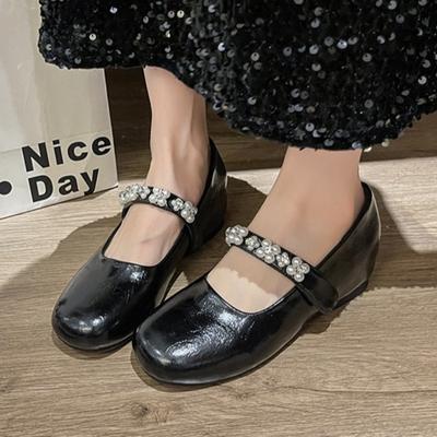 Цветок Кристалл Женские Балетки Лоферы Обувь 2025 Осень Обувь с Неглубоким Вырезом Дизайнерская Элегантная Роскошная Платье Zapatillas De Mujer