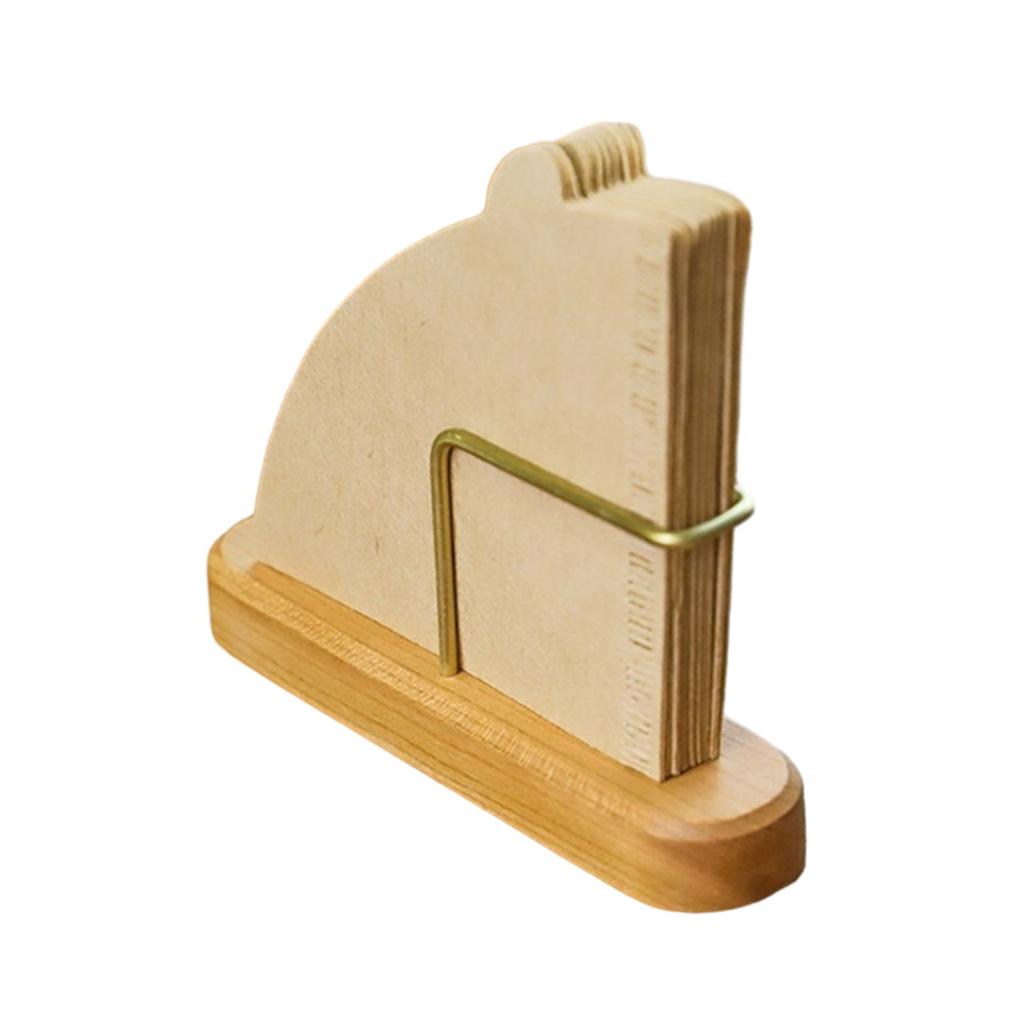 Элегантная деревянная подставка для фильтров Прочная стойка для фильтровальной бумаги Коробка для хранения Держатель фильтровальной бумаги для кофе ручной заварки для дома