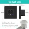 BSEED Zigbee Wall EU Socket Tuya Smart Socket With 20W Type-c USB Power Charging Ports Plastic Matte Frame 1/2/3/4/5/6 Packs