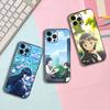 Аниме I-Итикава A-Анна Черный Чехол для Телефона Для IPhone 17 16 15 14 13 12 13 12 11 Pro Max Plus XS XR Силиконовый Мягкий Задний Чехол