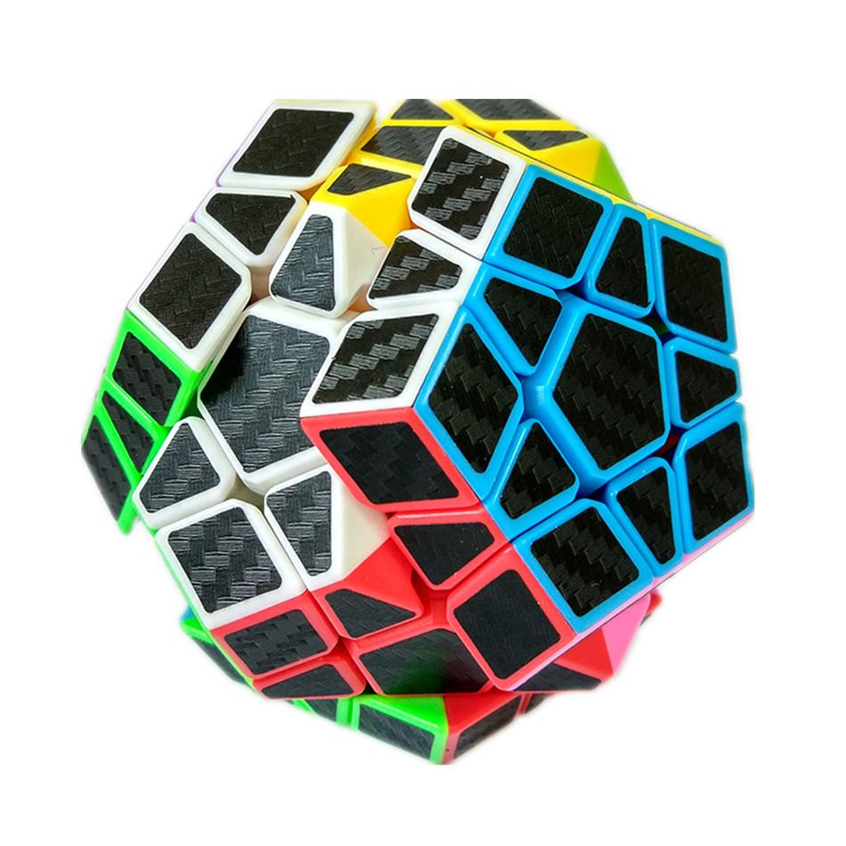 Наклейка из углеродного волокна Megaminxeds Magic Cube Puzzle 3x3 Megaminx Speed ​​Cube Головоломка в подарок Развивающая игрушка для детей