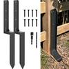 Durable Fence Post Repair 31.6" H Repair Stakes  for Fixing Broken Leaning Wood Posts