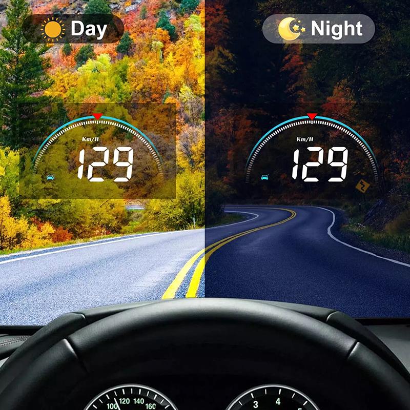 M8 Автомобильный Hud Head Up Display Obd2 Предупреждение о превышении скорости Автоматический электронный датчик температуры воды Светодиодный цифровой проектор Лобовое стекло