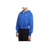 Nike Swoosh NSW PHNX Series FLC LSE Crop FZ Game Hooded Comfortable Fashion Universal Jacket Women jackets Blue HJ0941-480