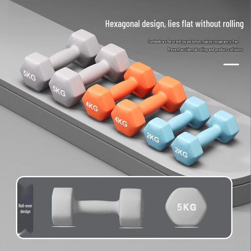Dipped Cast Iron Dumbbell Pair