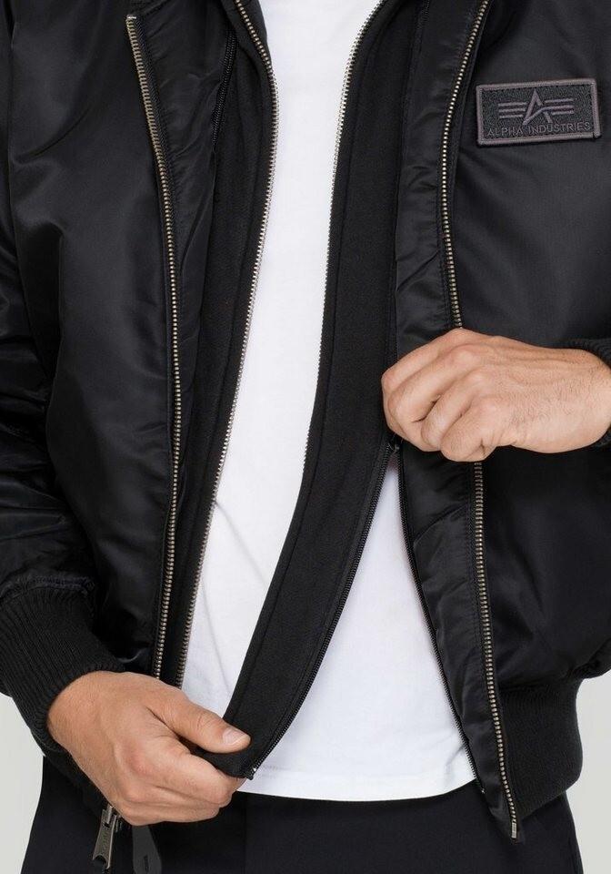 Зимняя куртка Alpha Industries MA-1 D-Tec Hood Bomber Jacket (183110) черный (183110-515)