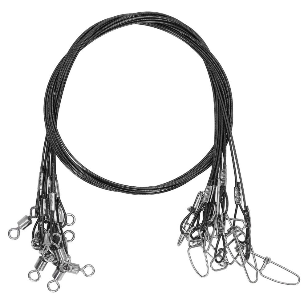 30PCS Anti Bite Fishing Wire Rigs Leaders High Strength Fishing Wire Leaders Lures Rig