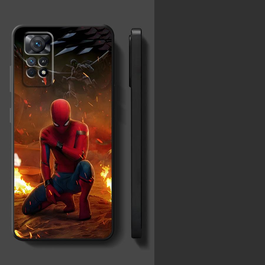 Чехол для телефона Marvel Человек-паук Дэдпул для Xiaomi Redmi Note 11 9 7 8 10 12 Pro 11s 12s 10S 9S 14 13 Pro Plus