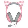 Razer Kraken Kitty V2 Quartz Pink Wired Gaming Headset with Unique Cat Ears That Allows You To Assert Your Individuality When Broadcasting Lighting