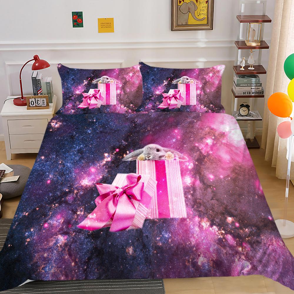 Home Bedding Set 3D Digital Printing Full-size King Bed Double Bed Adult Children Bedroom Quilt Cover and Pillowcase Bedding