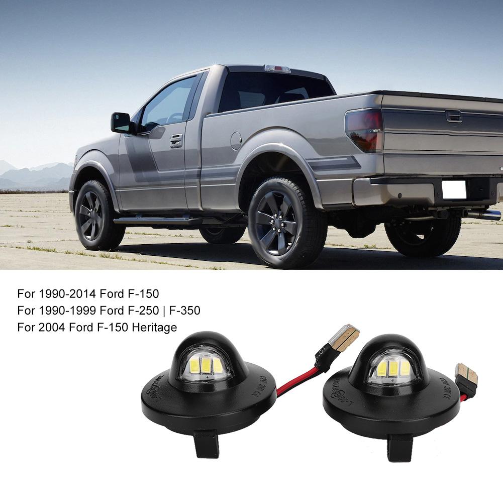 1 пара фонарей подсветки номерного знака, сигнальный фонарь, подходит для Ford F150 1990-2014 DC12-24V