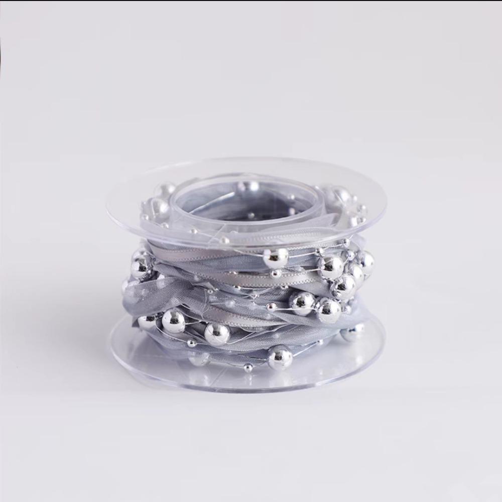 Лента из бисера и жемчуга 1 рулон 4,5 м Лента для упаковки цветов Новая пряжа для бисера