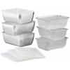 Shimomura Kihan Storage Container, Square Tray, and Colander Set (3-Piece Set) [Made In Japan] Dishwasher Safe, Convenient for Food Preparation, Space