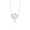 Bright Planet Necklace Women's Summer Light Luxury Niche Design Sense Galaxy Universe Pendant Stainless Steel Clavicle Chain
