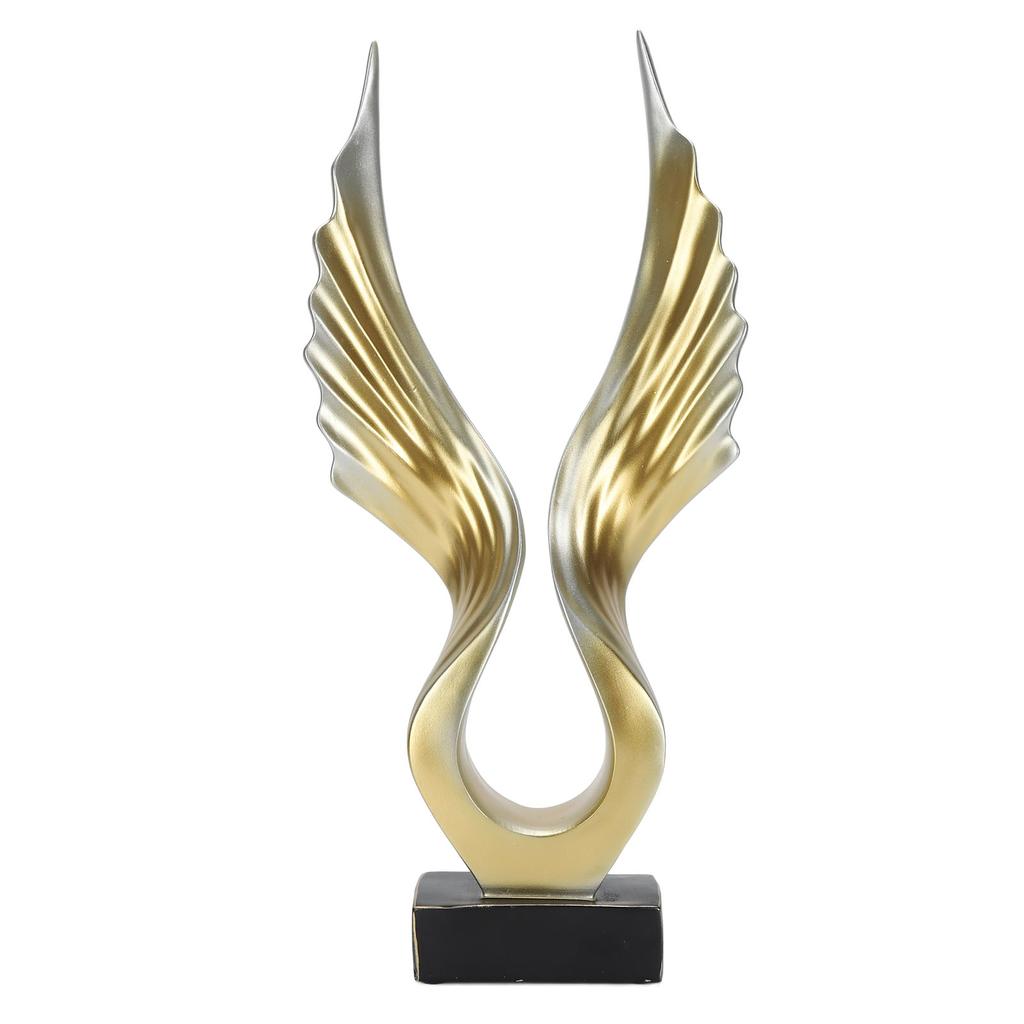 Abstract Wing Sculpture Modern Innovative Light Luxury Resin Abstract Wing Statue for Home Living