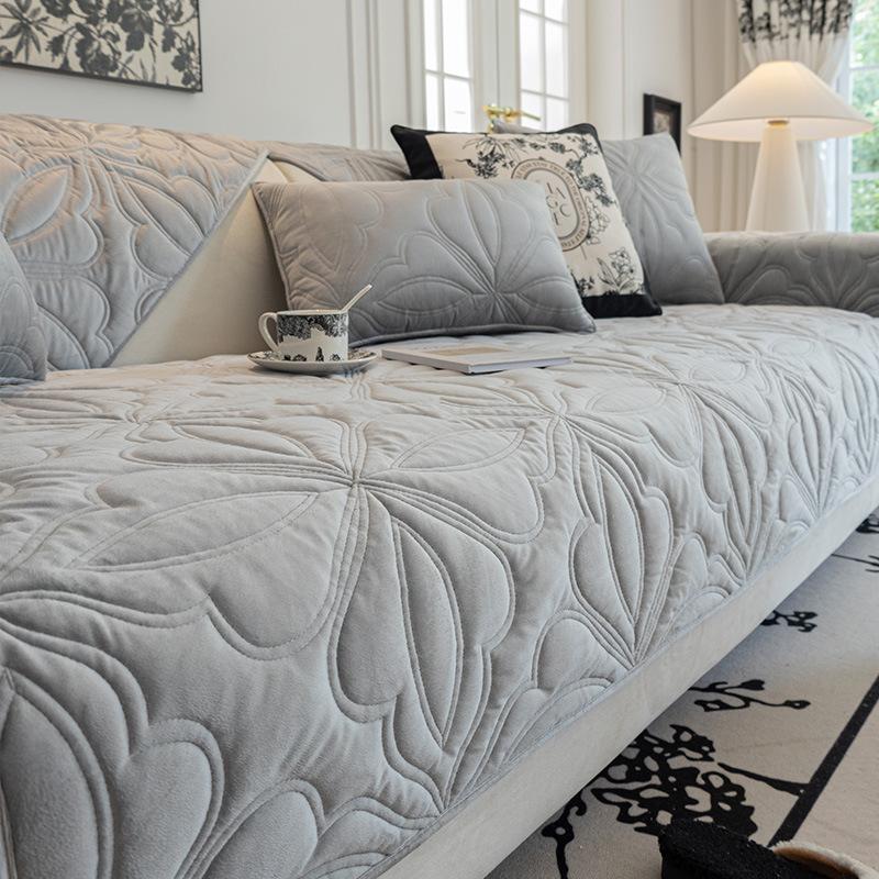 Осенне-зимняя подушка для дивана, высококачественные нескользящие подушки для сиденья, утолщенный флисовый чехол для дивана, ткань