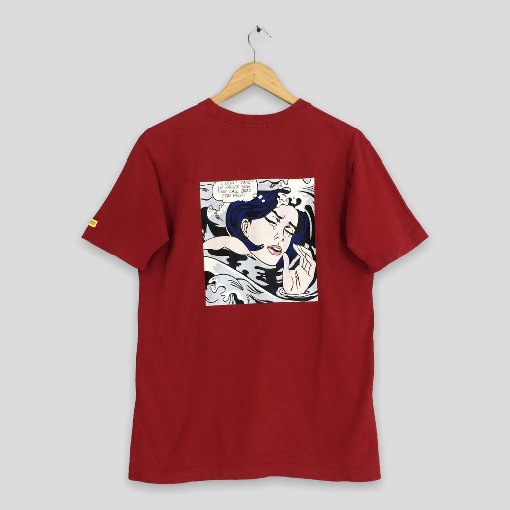 Vintage Roy Lichtenstein Drowning Girl 1963 Artwork T shirt Large Roy Lichtenstein Reissue Pop Art 1990s Artist Roy Lichtenstein Tee Size M