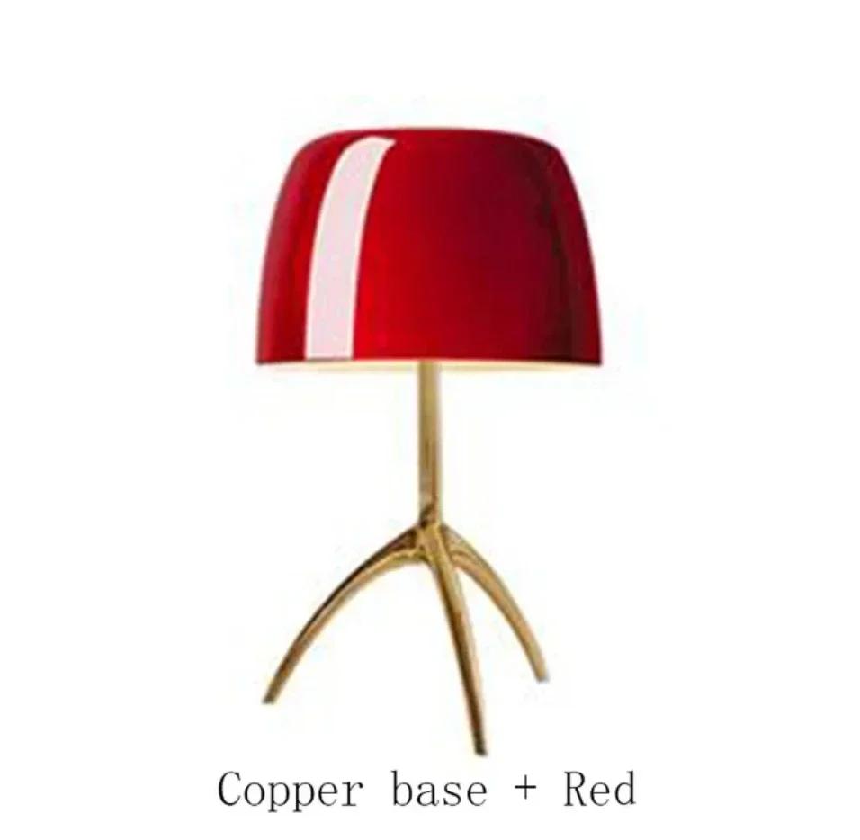 Настольная лампа итальянского дизайна в скандинавском стиле, современная настольная лампа для спальни, прикроватная лампа для кабинета, декоративная лампа для гостиной, светодиодный стеклянный настольный светильник