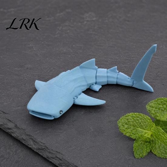 Учебное пособие по морской биологии, 3D-печатная фигурка китовой акулы, реалистичная, из PLA-пластика, с гибкими соединениями, прочная, игрушка-антистресс