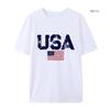 Usa Letters American Flag Stars And Stripes Mens T-shirt  Clothing Loose T-shirt Autumn Pullover Hoodies Casual T-shirt
