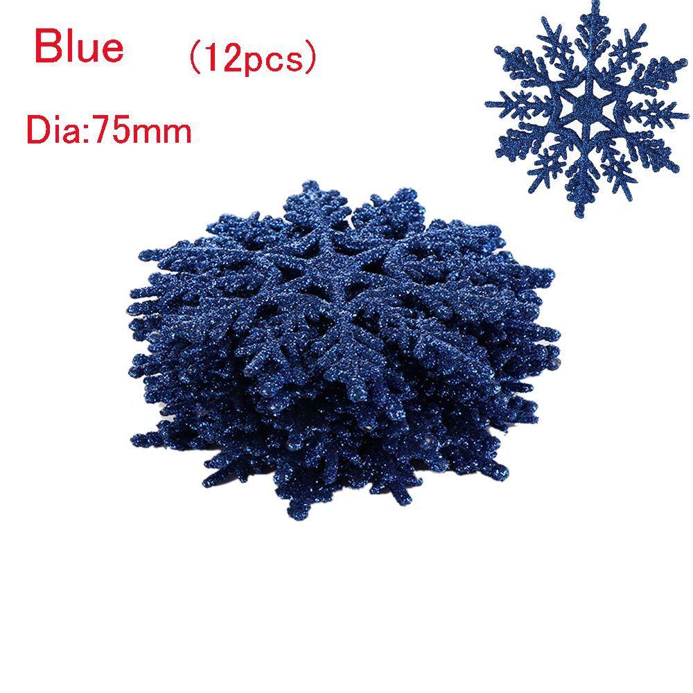Hanging Pendant Charming Christmas Tree Decor Glitter Snowflake Festival Decoration Party Ornaments