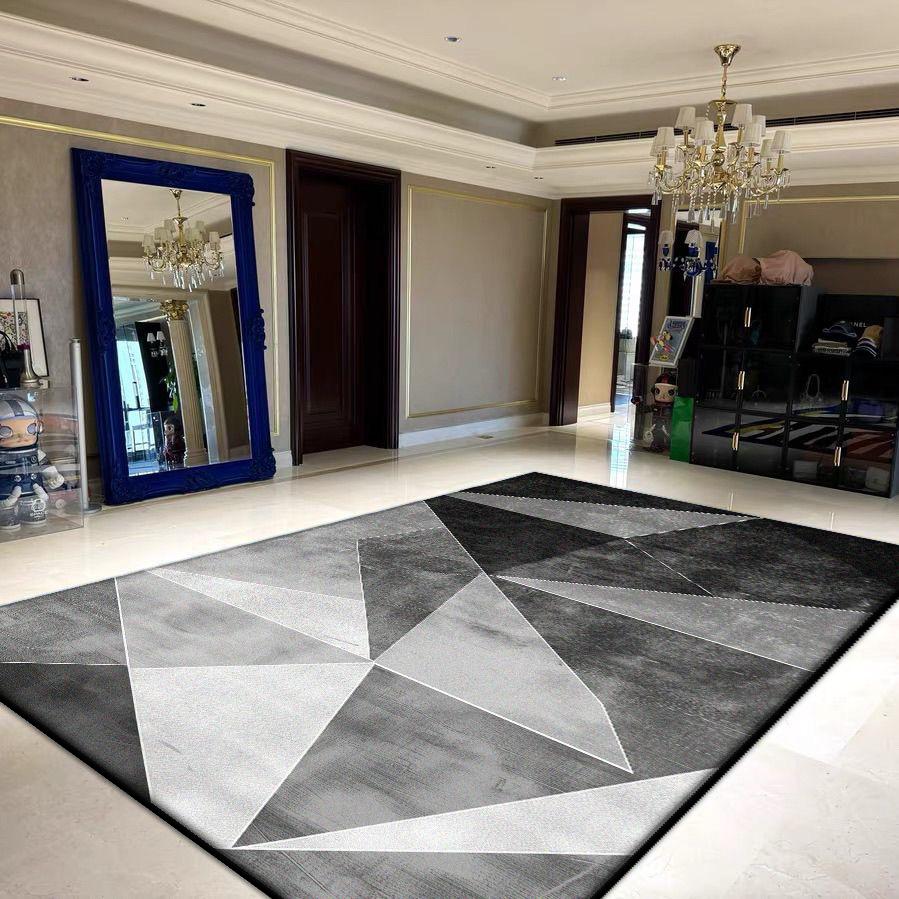 Геометрические ковры большой площади для гостиной, украшение, бытовые складные моющиеся ковры для спальни 200x300, мягкий напольный коврик для лаунжа