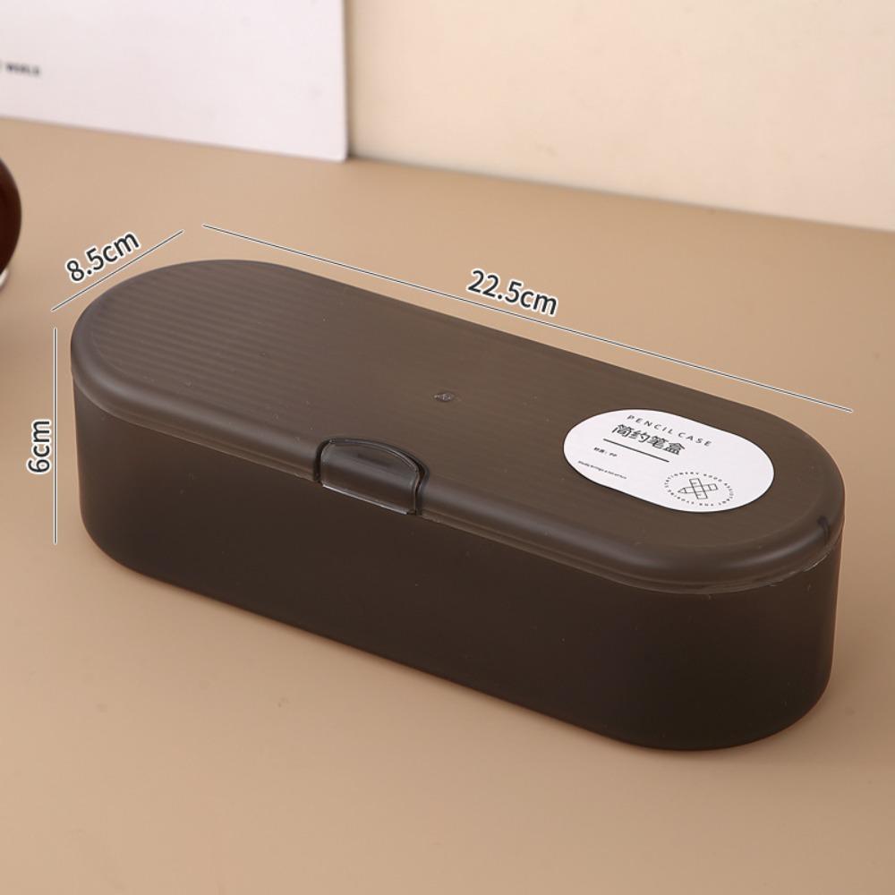 Large Capacity Storage Box Transparent Pencil Case Simple Desktop Organizer  Gift