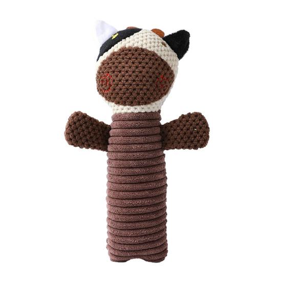 Пищащая игрушка для собак, плюшевые игрушки, жевательная игрушка для собак с хрустящей бумагой, интерактивная игрушка для перетягивания каната для маленьких и средних собак